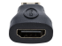 Startech Mini HDMI to HDMI Adapter, 4K High Speed HDMI Adapter, 4K 30Hz Ultra HD High Speed HDMI Adapter, HDMI 1.4, Gold Plated Connectors, UHD Mini HDMI Adapter 4K, Black - Høyre side