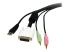 StarTech 6 ft 4-in-1 USB DVI KVM Cable with Audio and Microphone - Nærbilde