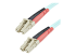 Startech 1m (3ft) LC/UPC to LC/UPC OM3 Multimode Fiber Optic Cable, Full Duplex 50/125Âµm Zipcord Fiber Cable, 100G Networks, LOMMF/VCSEL, <0.3dB Low Insertion Loss - Høyre vinkel