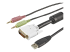StarTech 6 ft 4-in-1 USB DVI KVM Cable with Audio and Microphone - Nærbilde