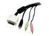 StarTech 6 ft 4-in-1 USB DVI KVM Cable with Audio and Microphone - Nærbilde