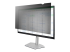 Startech 19.5-inch 16:9 Computer Monitor Privacy Filter, Anti-Glare Privacy Screen w/51% Blue Light Reduction, Monitor Screen Protector w/+/- 30 Deg. Viewing Angle (19569-PRIVACY-SCREEN) - Høyre vinkel